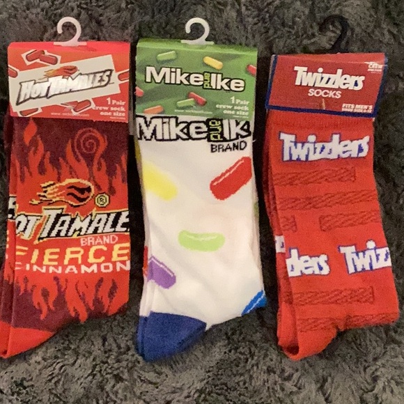 Hot Tamales, Mike and Ike, Twizzlers Socks Set - Picture 1 of 3